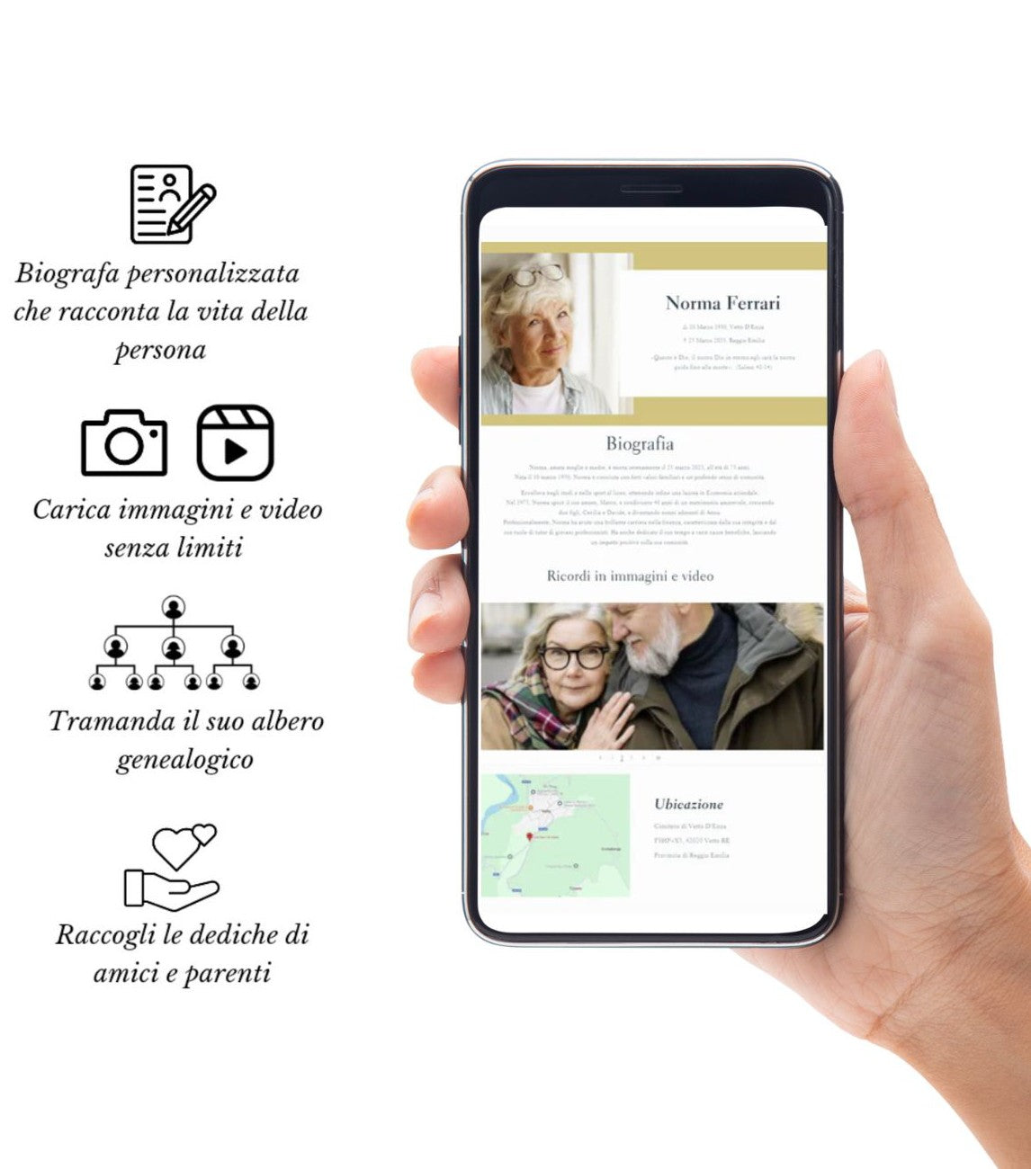 Pagina personalizzata +QRCode